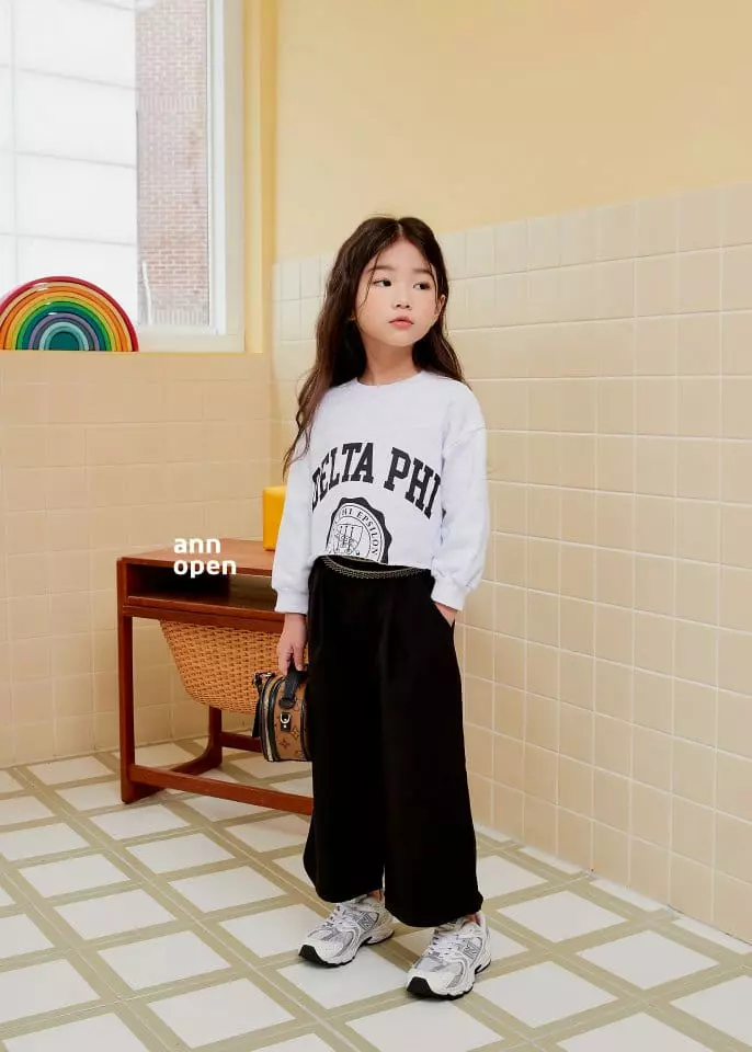 Ann Open - Korean Children Fashion - #minifashionista - Delta Crop Sweatshirt - 7