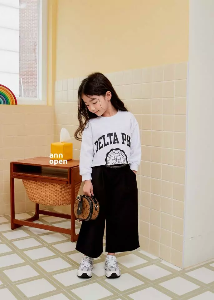 Ann Open - Korean Children Fashion - #prettylittlegirls - Delta Crop Sweatshirt - 8