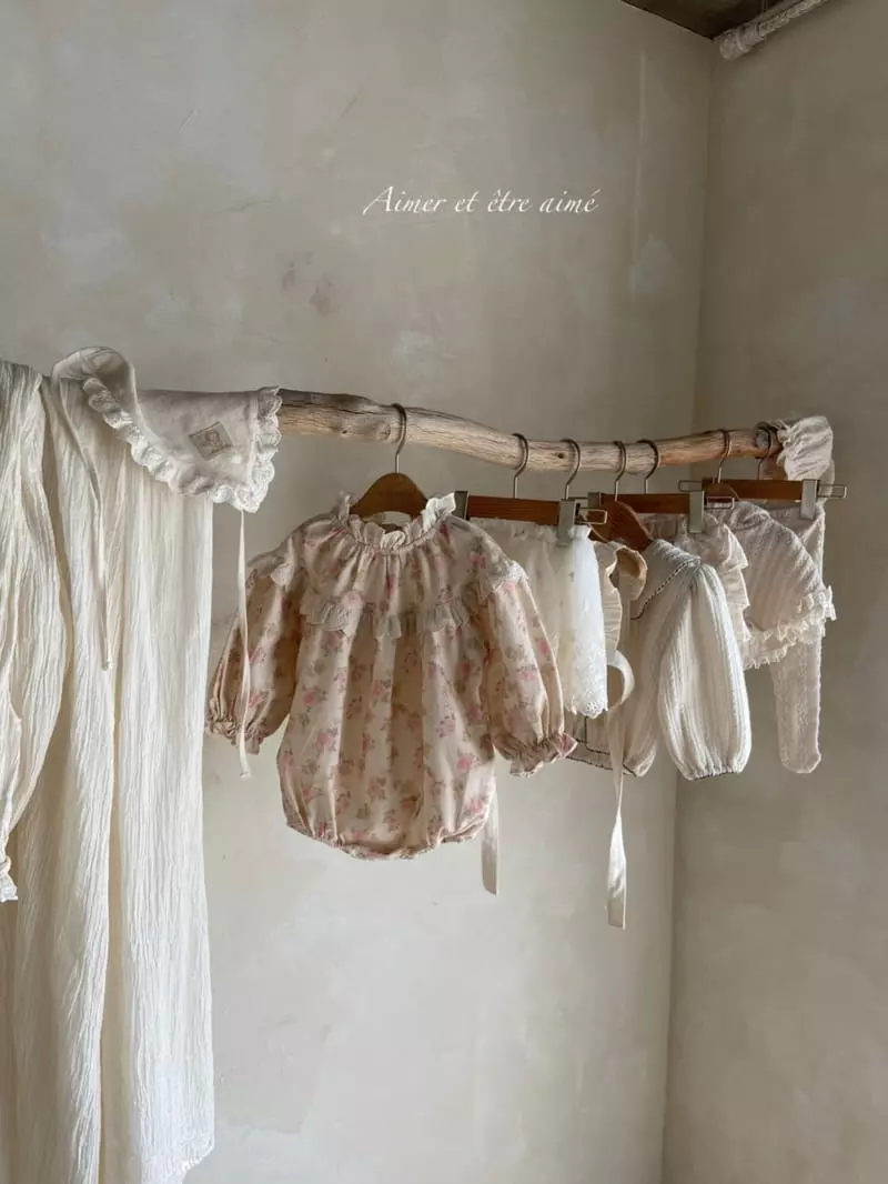 Anne Shirley - Korean Baby Fashion - #babyboutique - Flower Shirring Bodysuit - 6
