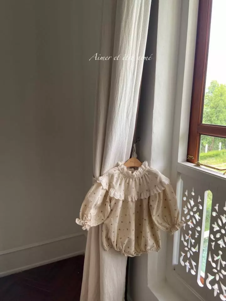 Anne Shirley - Korean Baby Fashion - #babyboutique - Flower Shirring Bodysuit - 7