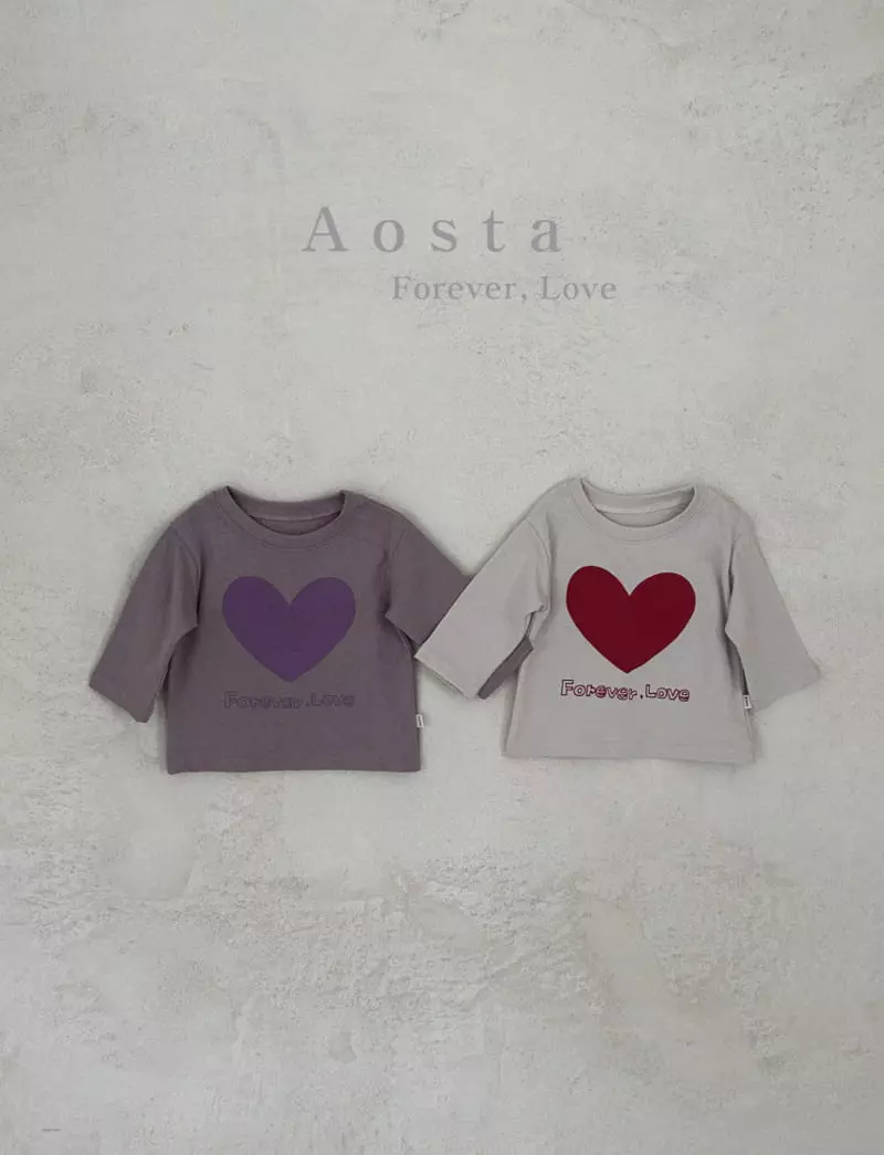 Aosta - Korean Children Fashion - #childofig - Heart Tee