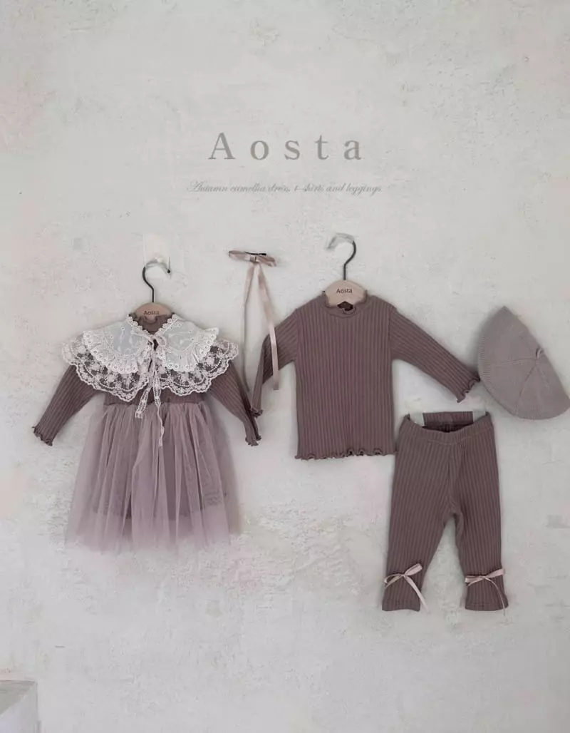 Aosta - Korean Children Fashion - #childofig - Camellia One-piece - 8