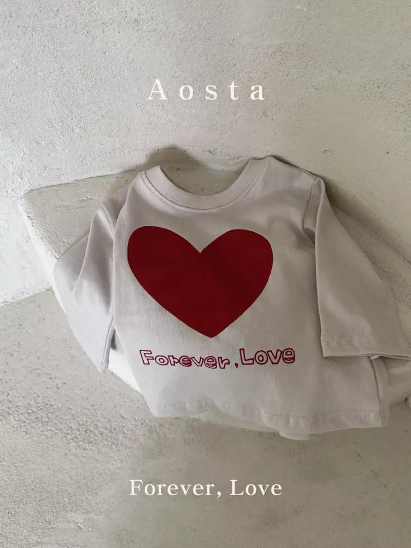 Aosta - Korean Children Fashion - #fashionkids - Heart Tee - 5