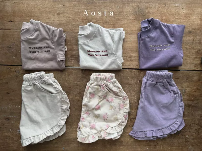 Aosta - Korean Children Fashion - #kidsshorts - Museum Tee - 9