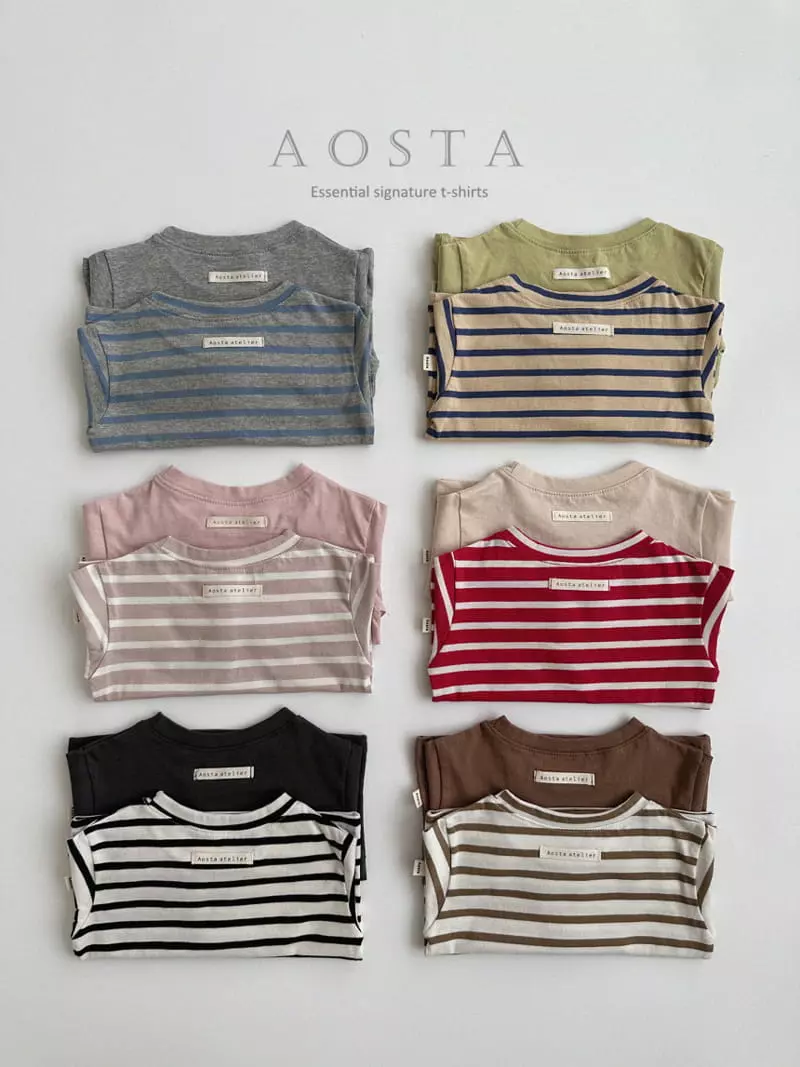 Aosta - Korean Children Fashion - #kidzfashiontrend - Signiture Tee - 6
