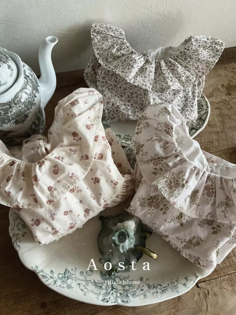 Aosta - Korean Children Fashion - #magicofchildhood - Olivia Blouse