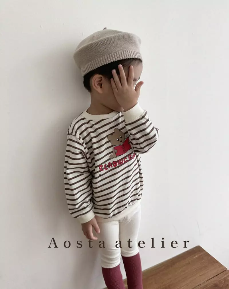 Aosta - Korean Children Fashion - #stylishchildhood - Leading Bear Sweatshirt - 10