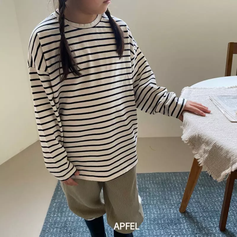 Apfel - Korean Children Fashion - #kidsshorts - Vibe Stripes Tee - 11