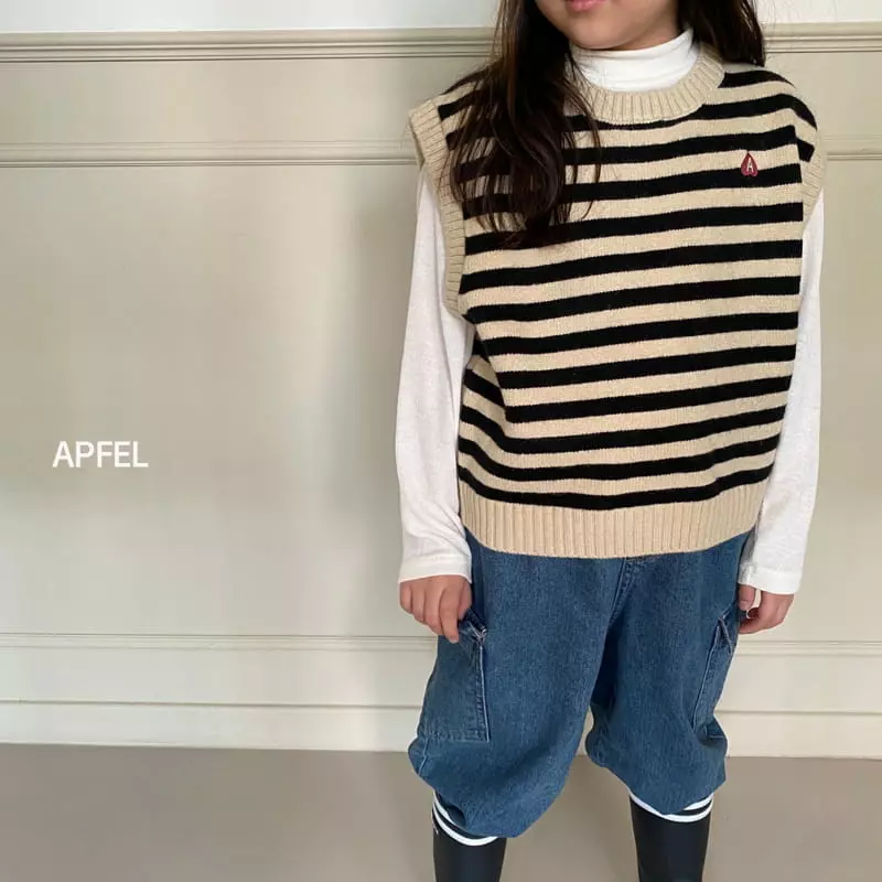 Apfel - Korean Children Fashion - #kidsshorts - Bell Knit Vest - 3