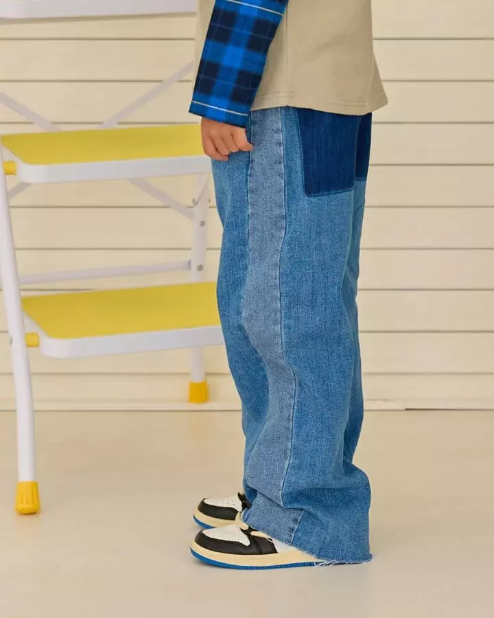 Apple Smile - Korean Children Fashion - #Kfashion4kids - Side Jeans