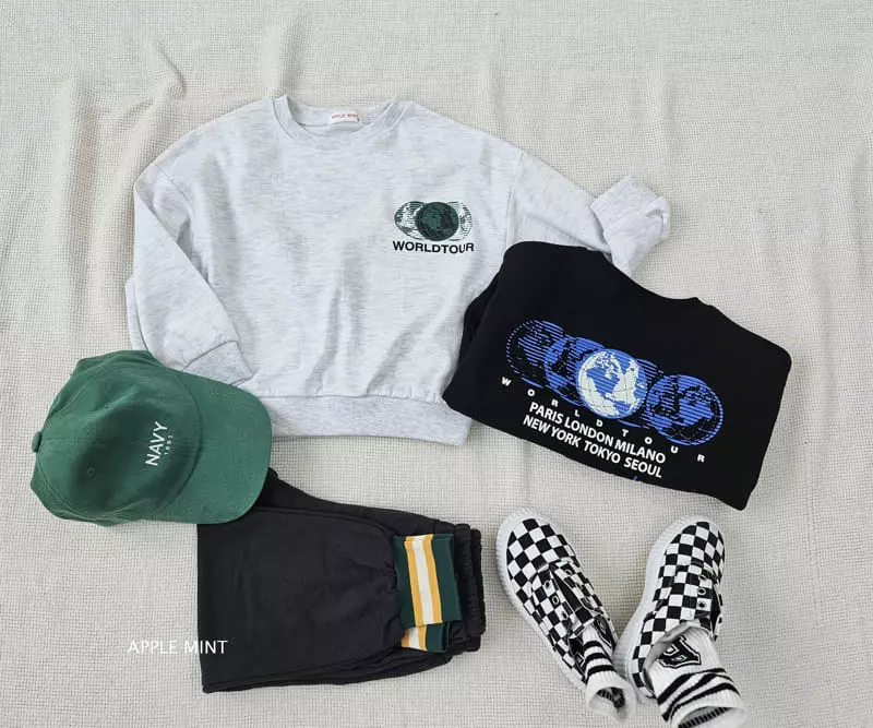 Applemint - Korean Children Fashion - #Kfashion4kids - World Class Sweatshirt - 6