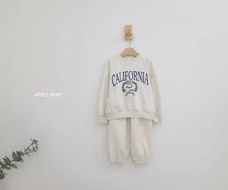 Applemint - Korean Children Fashion - #childofig - California Top Bottom Set - 6