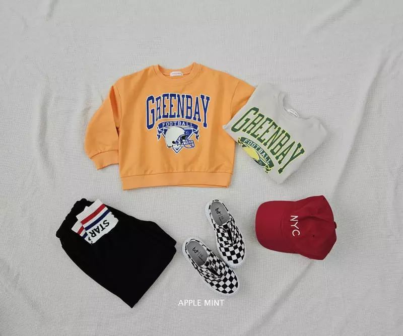 Applemint - Korean Children Fashion - #childrensboutique - Green Bay Sweatshirt - 6