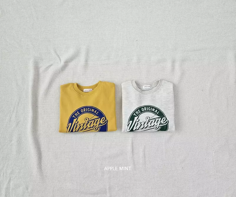 Applemint - Korean Children Fashion - #childrensboutique - Vintage Sweatshirt - 5