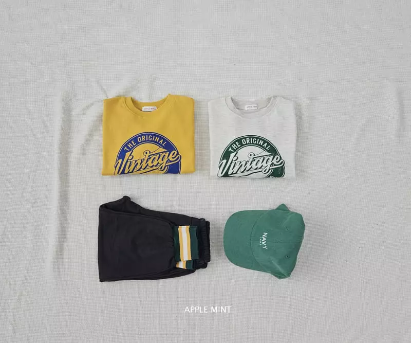 Applemint - Korean Children Fashion - #designkidswear - Vintage Sweatshirt - 6