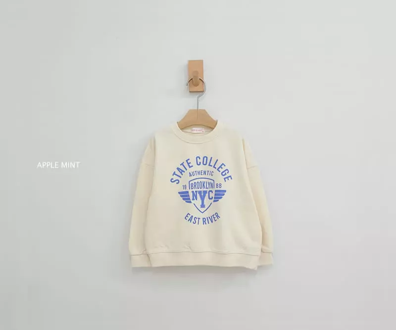 Applemint - Korean Children Fashion - #kidsshorts - NYC Sweatshirt - 7