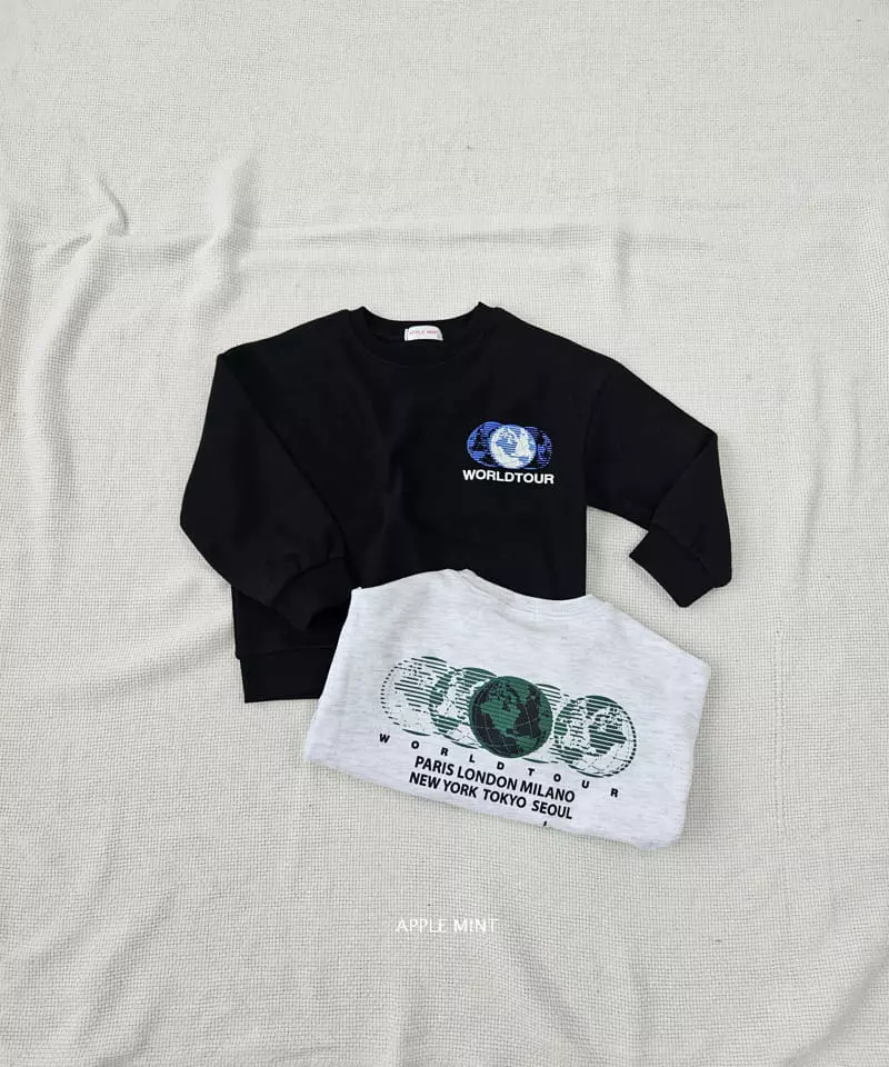 Applemint - Korean Children Fashion - #kidsshorts - World Class Sweatshirt - 3