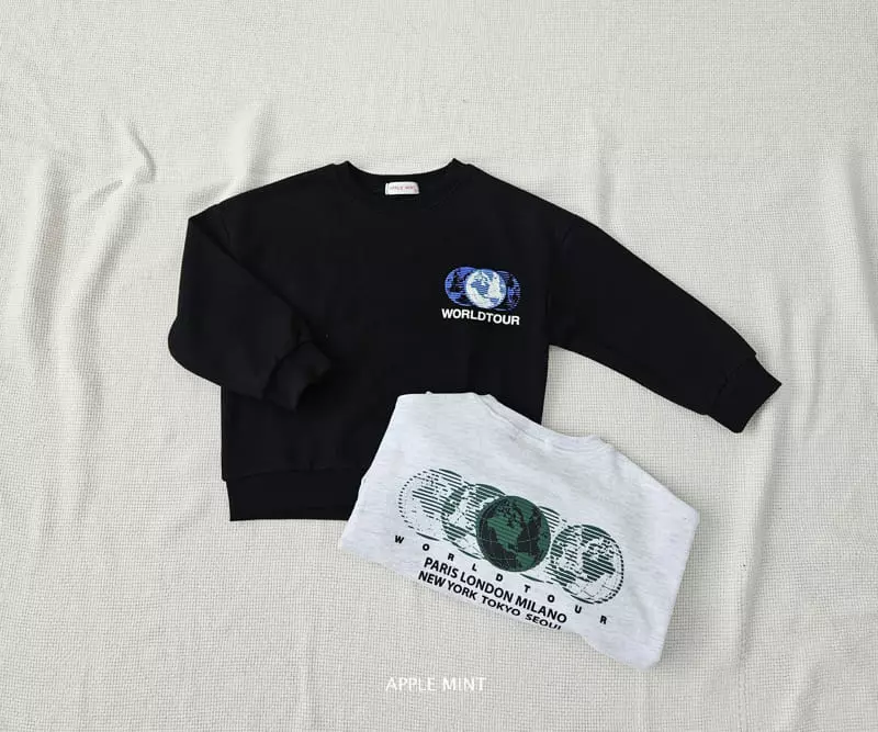 Applemint - Korean Children Fashion - #kidsshorts - World Class Sweatshirt - 4