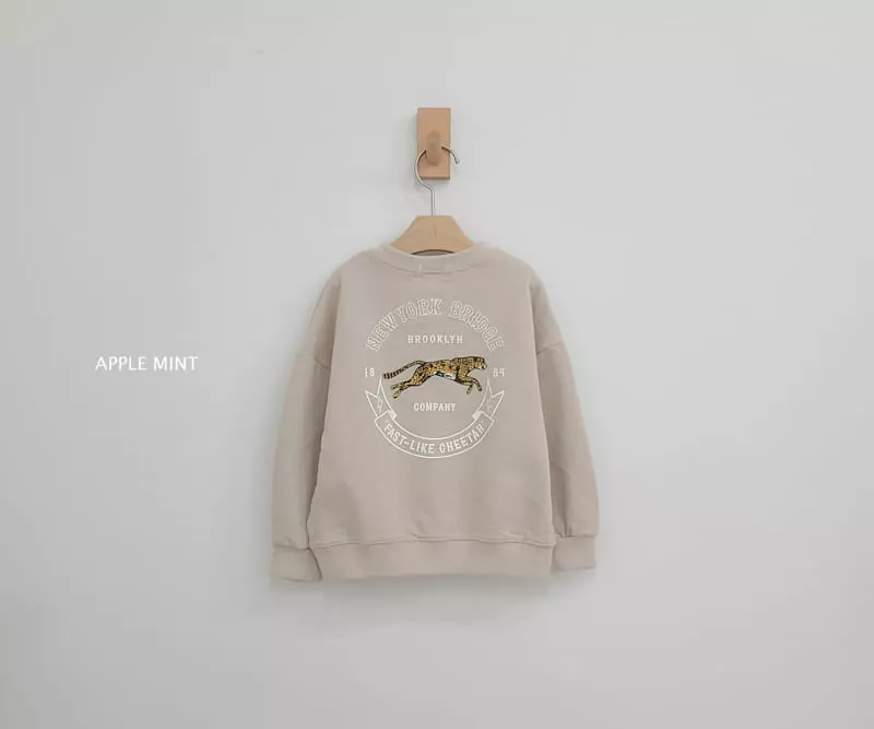 Applemint - Korean Children Fashion - #magicofchildhood - Cheetah Sweatshirt - 10