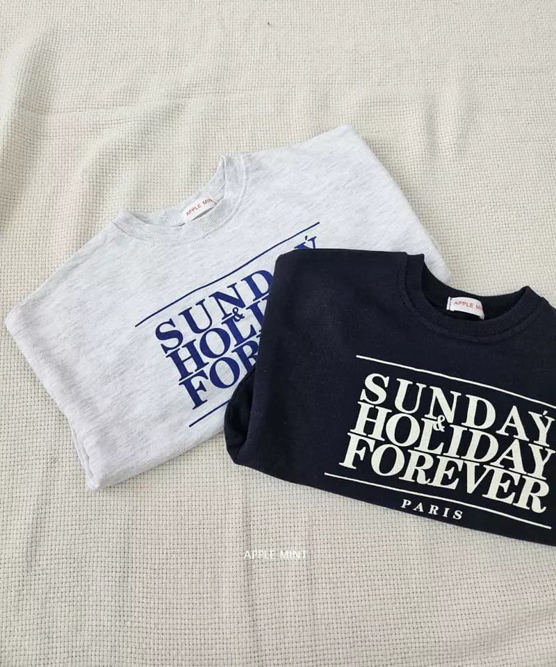 Applemint - Korean Children Fashion - #minifashionista - Sunday Sweatshirt - 5