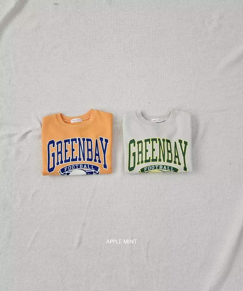 Applemint - Korean Children Fashion - #prettylittlegirls - Green Bay Sweatshirt