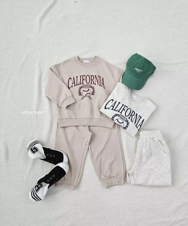 Applemint - Korean Children Fashion - #todddlerfashion - California Top Bottom Set - 3