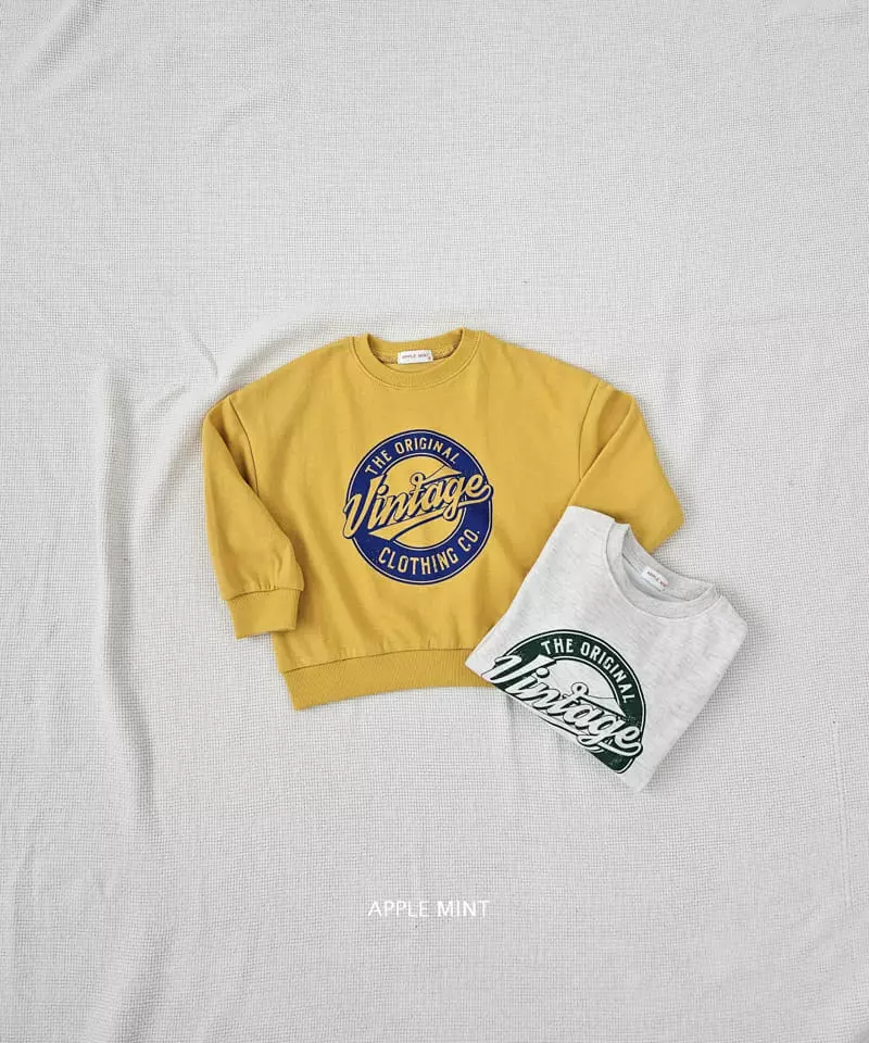 Applemint - Korean Children Fashion - #todddlerfashion - Vintage Sweatshirt