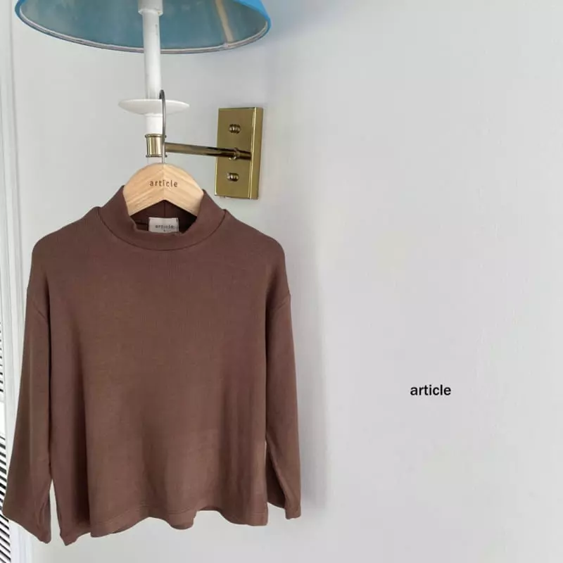 Article - Korean Children Fashion - #designkidswear - Signiture Half Turtleneck Tee - 5