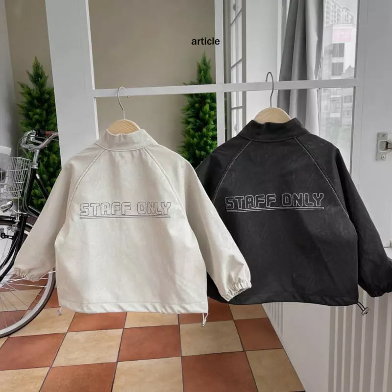 Article - Korean Children Fashion - #fashionkids - Staff Leather Jumper - 9