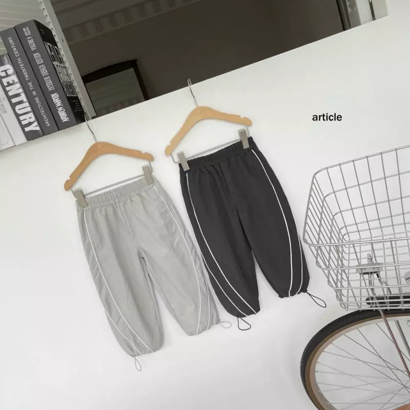 Article - Korean Children Fashion - #kidsstore - Line Track Pants