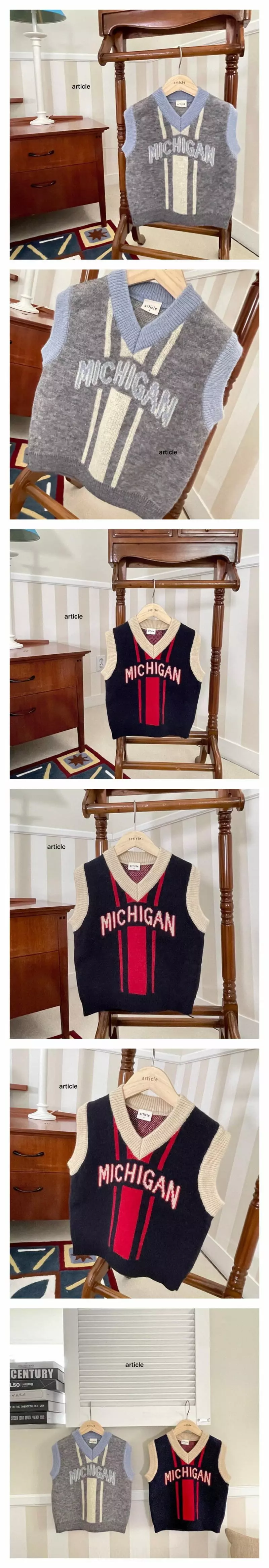 Article - Korean Children Fashion - #kidzfashiontrend - Michigan Vest