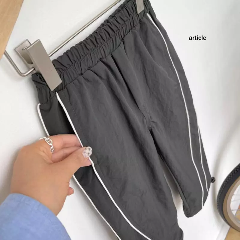 Article - Korean Children Fashion - #Kfashion4kids - Line Track Pants - 4