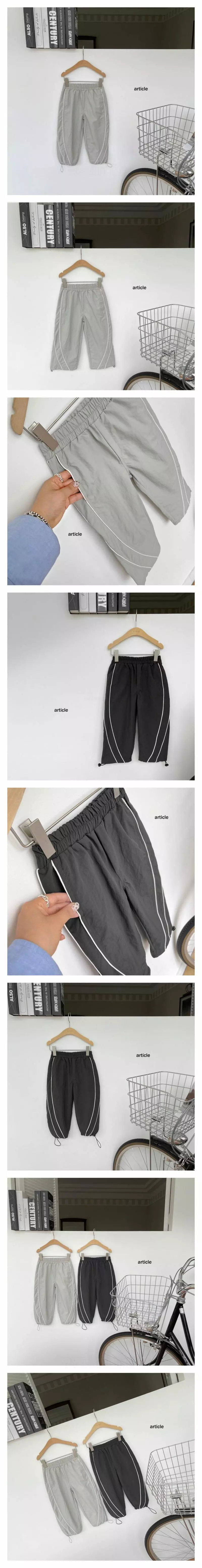 Article - Korean Children Fashion - #magicofchildhood - Line Pants