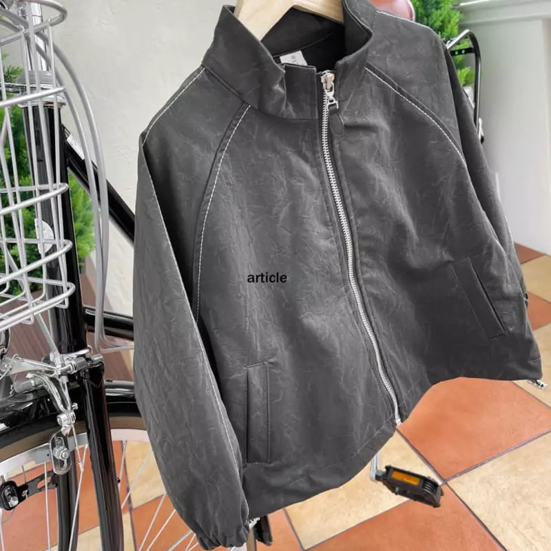 Article - Korean Children Fashion - #toddlerclothing - Staff Leather Jumper - 4