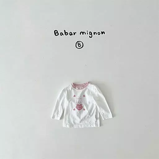 Babar Mignon - Korean Baby Fashion - #babyfashion - Lovely Rabbit Tee - 8