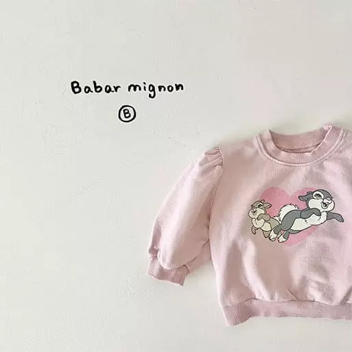 Babar Mignon - Korean Baby Fashion - #babyfashion - Bunny Sweatshirt - 6