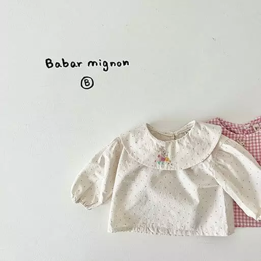 Babar Mignon - Korean Baby Fashion - #babyfashion - Circle Rabbit Blouse - 2