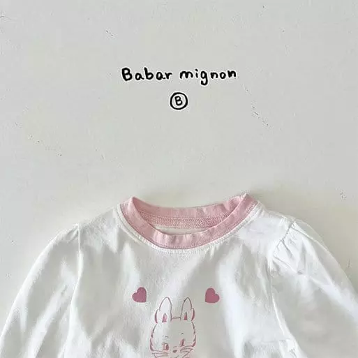 Babar Mignon - Korean Baby Fashion - #babylifestyle - Lovely Rabbit Tee - 11