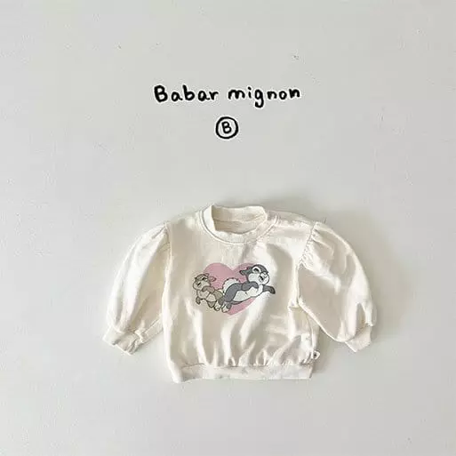 Babar Mignon - Korean Baby Fashion - #babylifestyle - Bunny Sweatshirt - 9