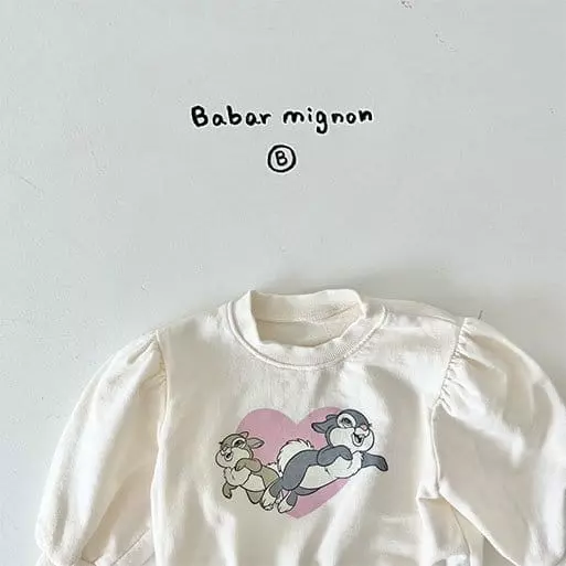 Babar Mignon - Korean Baby Fashion - #babyootd - Bunny Sweatshirt - 11