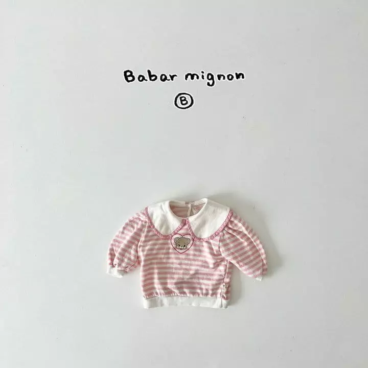 Babar Mignon - Korean Baby Fashion - #babyoutfit - Smile Bear Tee - 12