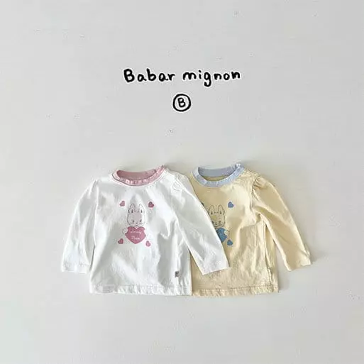 Babar Mignon - Korean Baby Fashion - #babywear - Lovely Rabbit Tee
