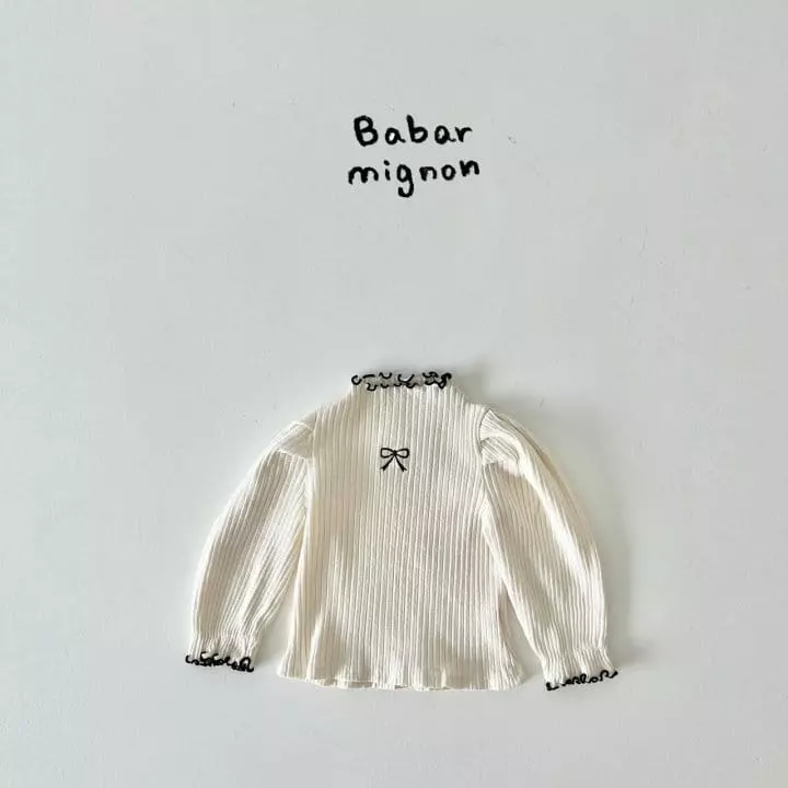 Babar Mignon - Korean Children Fashion - #Kfashion4kids - Ribbon Puff Tee - 5
