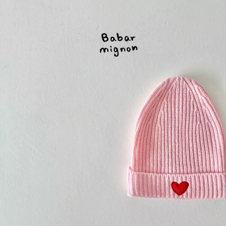 Babar Mignon - Korean Children Fashion - #childofig - Heart Beanie - 6