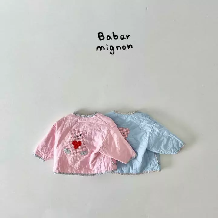 Babar Mignon - Korean Children Fashion - #prettylittlegirls - Check Bear Jacket - 4