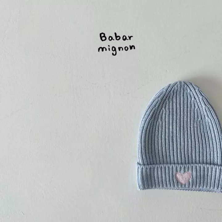 Babar Mignon - Korean Children Fashion - #childrensboutique - Heart Beanie - 7