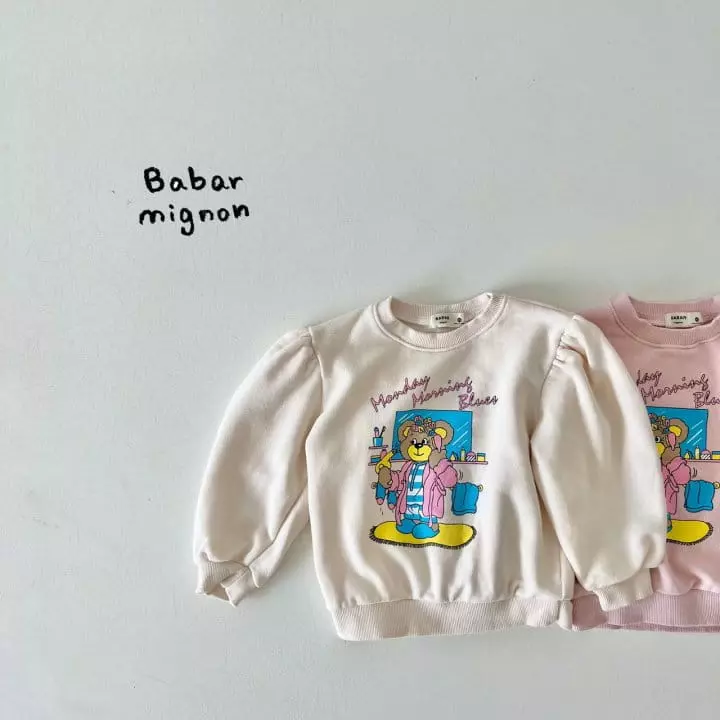 Babar Mignon - Korean Children Fashion - #discoveringself - Morning Puff Sweatshirt - 2