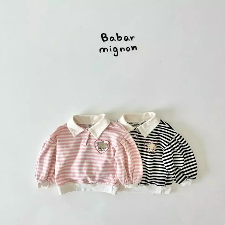 Babar Mignon - Korean Children Fashion - #discoveringself - Smile Bear Tee