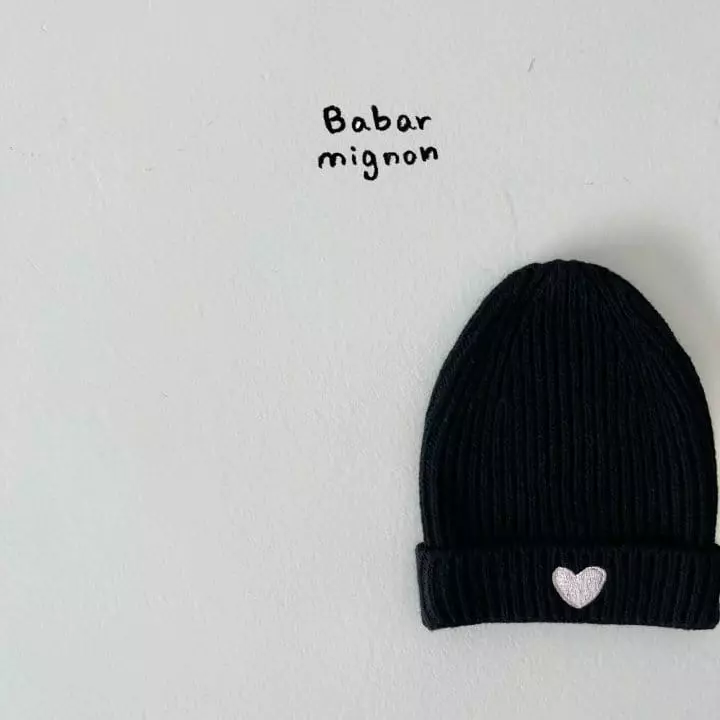 Babar Mignon - Korean Children Fashion - #fashionkids - Heart Beanie - 10