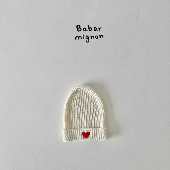 Babar Mignon - Korean Children Fashion - #kidsshorts - Heart Beanie - 11